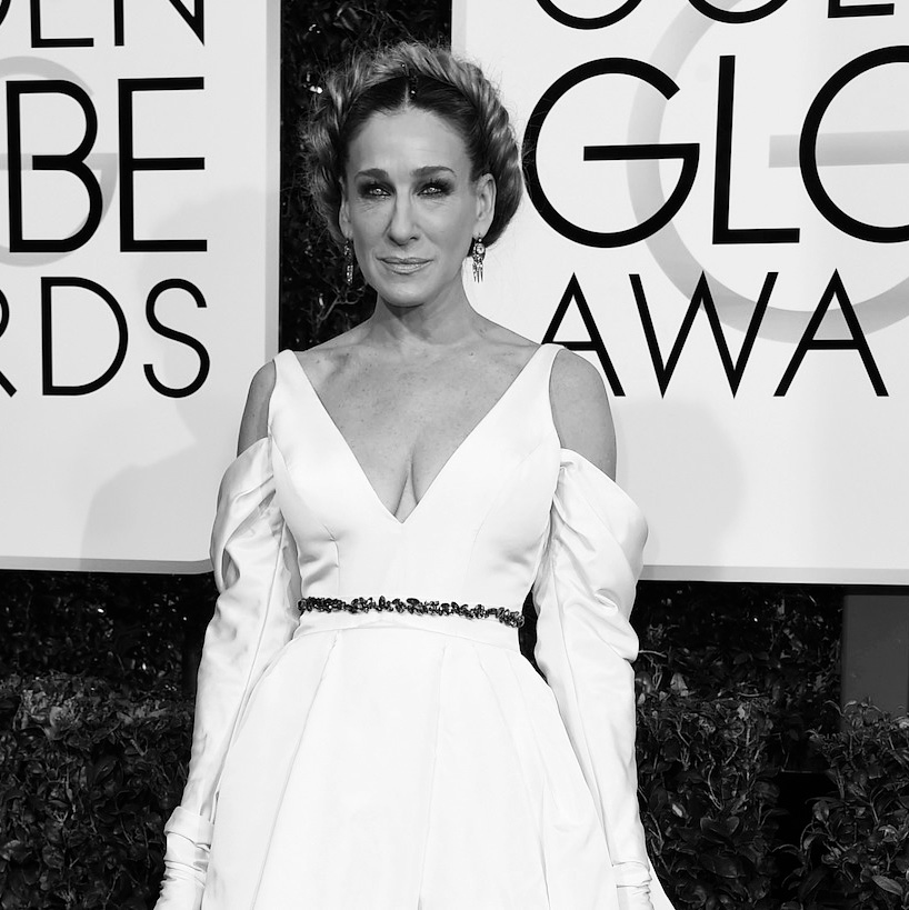 Sarah Jessica Parker con un vestido de Vera Wang